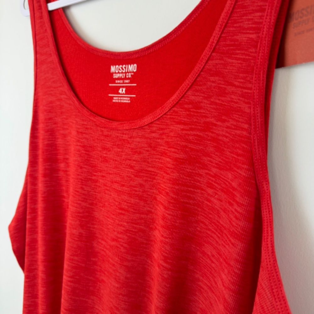 MOSSIMO Basic Fine Ribbed Red Tank Top NWT / Plus 4X - Picture 7 of 13